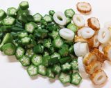 やさしい味♪豆腐オクラ焼ちくわのマヨサラ作り方2写真