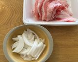 豚バラとたまごの他人丼♩作り方1写真