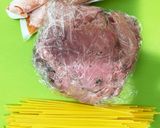 コストコ]パストラミと明太ばらこスパサラ作り方1写真