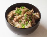 白だしで簡単!きのこベーコン炊き込みご飯作り方4写真