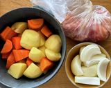 コーン入り◎塩バター肉じゃが作り方1写真