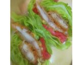 ★低糖質★包み菜フィッシュ野菜サンド★作り方4写真