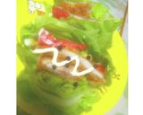 ★低糖質★包み菜フィッシュ野菜サンド★作り方6写真