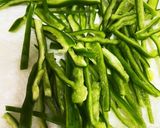 ☆5分で野菜嫌いの無限ピーマン☆作り方1写真