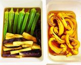 麺つゆで簡単！夏野菜の焼き浸し作り方3写真