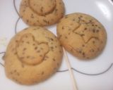 イカGAME式★黒ごま型抜き塩クッキー★作り方1写真