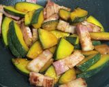 かぼちゃとベーコンの【炒め物】作り方4写真