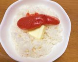 レンジで1分♪明太バターごはん♡作り方1写真