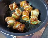 少量の油で作る！ちくわとオクラの磯辺揚げ作り方8写真