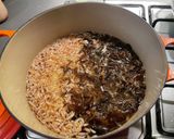 小エビとキクラゲの玄米炊き込みご飯作り方4写真