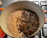 小エビとキクラゲの玄米炊き込みご飯作り方4写真