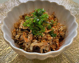 小エビとキクラゲの玄米炊き込みご飯作り方7写真