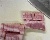 餅とベーコンのチーズ焼き作り方2写真