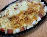 餅とベーコンのチーズ焼き作り方12写真