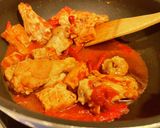 手羽元とパプリカのトマト煮(厚揚げ入り)作り方4写真