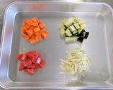 野菜たっぷりスクランブルエッグ作り方1写真
