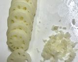 蓮根の挟み揚げ【大葉、たくさんの野菜入】作り方1写真