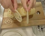 レンジで簡単！れんこんチーズチップス作り方1写真