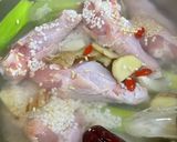 鶏手羽で参鶏湯スープ【圧力鍋】作り方4写真