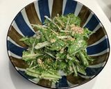 水菜のサラダ梅風味作り方4写真