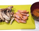 カレー粉だけ★しめじとウインナーの卵炒め作り方1写真