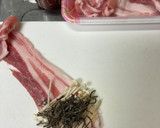 新生姜とえのき茸と塩昆布の豚肉巻き作り方5写真