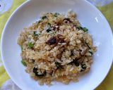 あさりの佃煮と小松菜のチャーハン♪作り方1写真