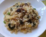 あさりの佃煮と小松菜のチャーハン♪作り方3写真