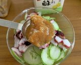 胡瓜とタコの酢味噌和え作り方3写真