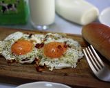 目玉焼きペペロンチーノ作り方8写真