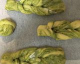 ♡抹茶ホワイトチョコねじりパン♡作り方20写真