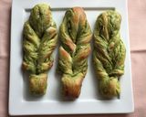 ♡抹茶ホワイトチョコねじりパン♡作り方23写真