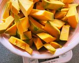 かぼちゃ消費！量らないかぼちゃプリン作り方1写真
