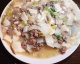 簡単☆あんかけ風白菜と豆腐のそぼろ煮作り方4写真