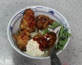 丸亀製麺期間限定！　辛タル鶏天ぶっかけ♪作り方5写真