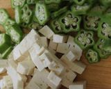 豆腐とオクラのお味噌汁作り方1写真
