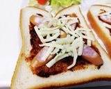 ソーセージの味噌チーズトースト作り方3写真