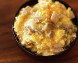 簡単!卵チーズベーコンでカルボナーラ丼作り方3写真