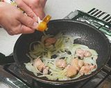 ほうれん草とチーズのカレーうどん作り方3写真