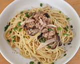 ツナ缶で簡単☆ツナとしめじの和風パスタ作り方8写真