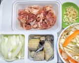 豚こま肉とナスのピリ辛中華炒め作り方1写真