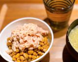オリーブオイルツナ×納豆ご飯作り方2写真