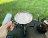 本格ホットココアをシェラカップで作り方2写真