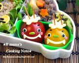 節分に★プチトマトで赤鬼＆黄鬼くん作り方3写真