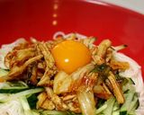 サラダチキンユッケそうめん作り方2写真