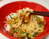 サラダチキンユッケそうめん作り方3写真