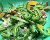 苦くて甘じょっぱい★ゴーヤのかき揚げ作り方1写真