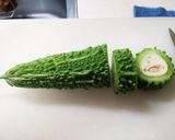 ゴーヤとハムのチーズ焼き作り方1写真