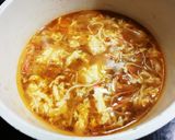 チリクラブ風❤旨辛い卵スープのラーメン作り方5写真
