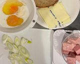 スパムエッグ&チーズサンドイッチ作り方1写真